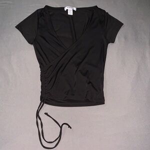 Black Wrap Top